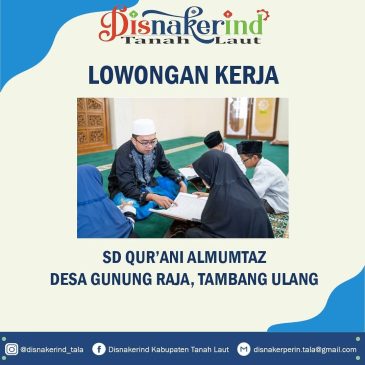 SD Qurani Almumtaz – Guru Tahfiz & Tahsin (5 Orang) dan Guru Umum (5 Orang)