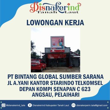 PT Bintang Global Sumber Sarana – Kasir