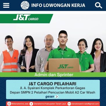 J&T Cargo Pelaihari – Admin dan Sprinter