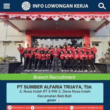 PT Sumber Alfaria Trijaya Tbk – Branch Recruitment