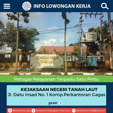 Kejaksaan Negeri Tanah Laut – Petugas Pelayanan Terpadu Satu Pintu