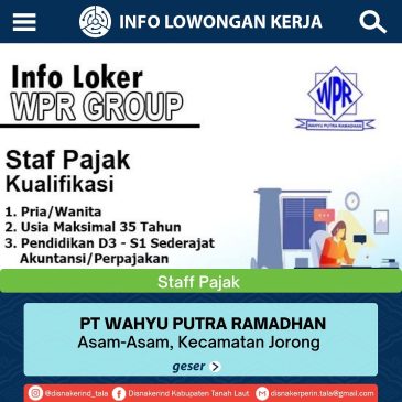 PT Wahyu Putra Ramadhan – Staff Pajak