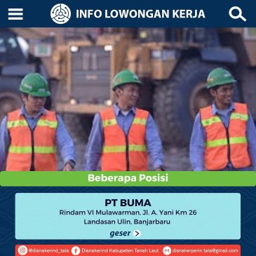 PT Buma – Beberapa Posisi (Lihat Player)