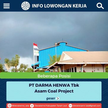 PT Darma Henwa Tbk – Beberapa Posisi (Lihat Flayer)