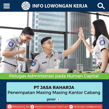 PT Jasa Raharja – Petugas Administrasi Pada Human Capital