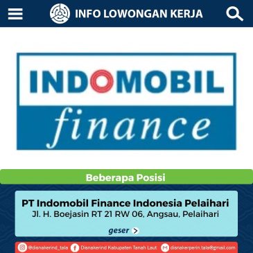 PT Indomobil Finance Indonesia Pelaihari – Beberapa Posisi