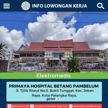 Primaraya Hospital Betang Pambelum – Elektromedis