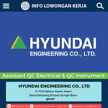 Hyundai Engineering Co.,Ltd – Assistant Qc Electrical & Assistant Qc Instrumental