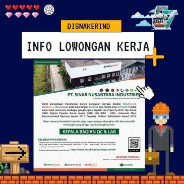 PT Sinar Nusantara Industries – Kepala Bagian QC  & LAB