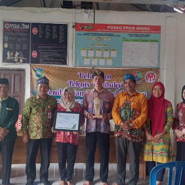 Penutupan Pelatihan Teknis Produksi Pembuatan Saringkel Pandan di Desa Tambang Ulang