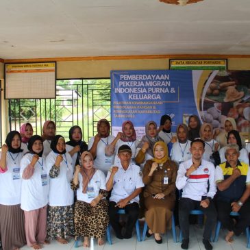 Kegiatan Pemberdayaan Pekerja Migran Indonesia Purna dan Keluarga Tahun Anggaran 2023 oleh BP3MI Kalimantan Selatan di Desa Tanjung Dewa, Panyipatan