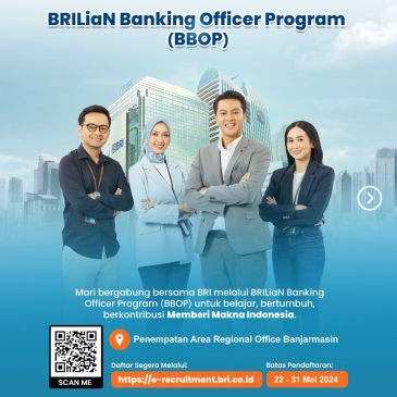 BRILiaN Banking Officer Program (BBOP) – Tenaga Pemasar & Non Tenaga Pemasar