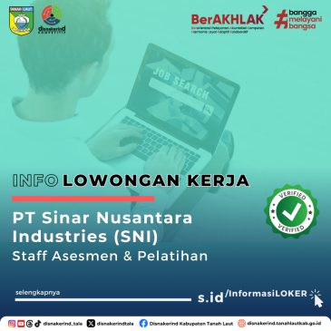 PT Sinar Nusantara Industries (SNI) – Staff Asesmen & Pelatihan