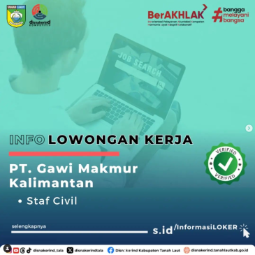 PT Gawi Makmur Kalimantan – Staff Civil