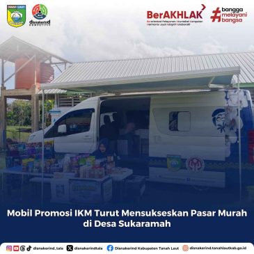 Mobil Promosi IKM Turut Menyukseskan Pasar Murah di Desa Sukaramah, Panyipatan