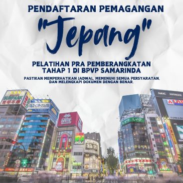 Pendaftaran Pemagangan Jepang