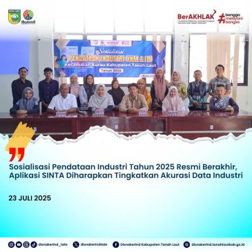 Sosialisasi Pendataan Industri Tahun 2025 Resmi Berakhir, Aplikasi SINTA Diharapkan Tingkatkan Akurasi Data Industri